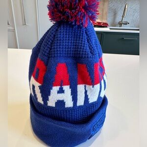 NY Rangers Youth winter knitted hat with pompom (official NHL product)